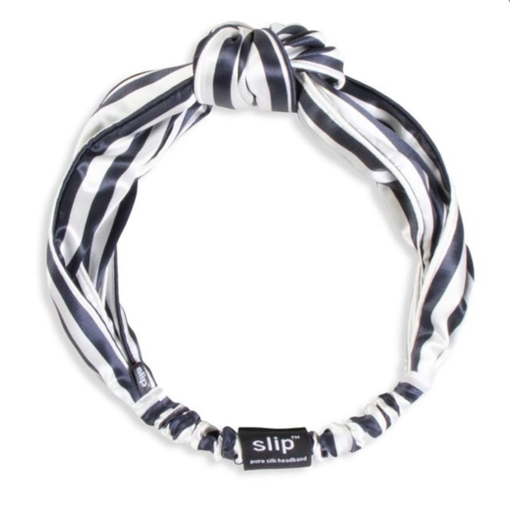 SLIP
Striped Silk Knotted Headband New 💙